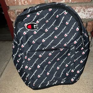 Champion Unisex Mini Supercize Script Logo Backpack Navy NWT